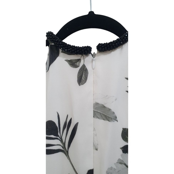 CALVIN KLEIN Womens White Sleeveless Full-Length Hi-Lo Formal Dress 14W - Picture 10 of 13